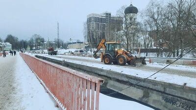 Капитальный ремонт центрального моста Наро-Фоминска. Фото: РИАМО https://riamo.ru/