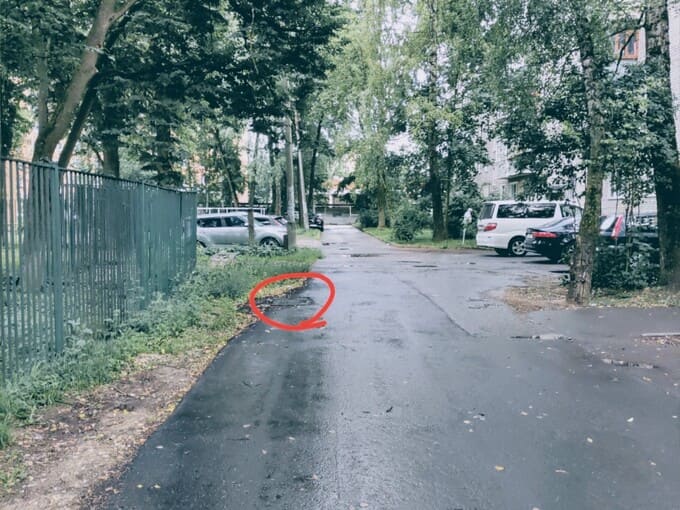 В Наро-Фоминске дорога после ремонта превратилась в опасную ловушку