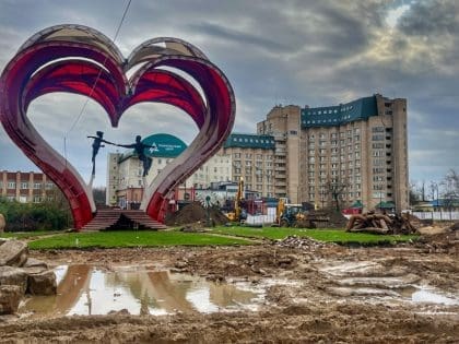 Реконструкция Молодёжной площади в Наро-Фоминске. Фото: Медиабанк Подмосковья / Тюрюмина Анна