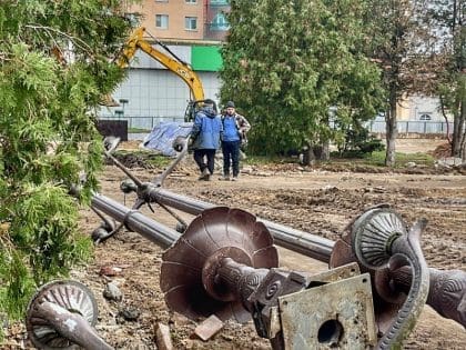 Реконструкция Молодёжной площади в Наро-Фоминске. Фото: Медиабанк Подмосковья / Тюрюмина Анна
