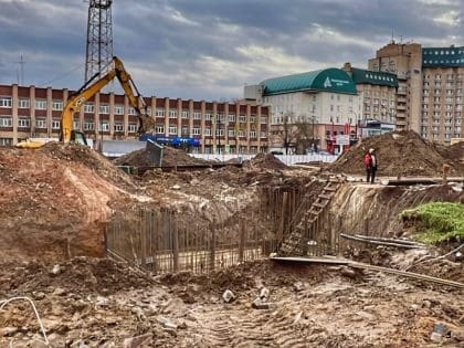 Реконструкция Молодёжной площади в Наро-Фоминске. Фото: Медиабанк Подмосковья / Тюрюмина Анна