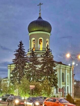 Никольский собор Наро-Фоминска получил новую подсветку. Фото: Администрация Наро-Фоминского округа