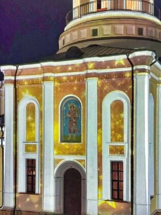 Никольский собор Наро-Фоминска получил новую подсветку. Фото: Администрация Наро-Фоминского округа