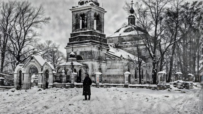 Церковь в деревне Крюково Наро-Фоминского округа, архивное фото