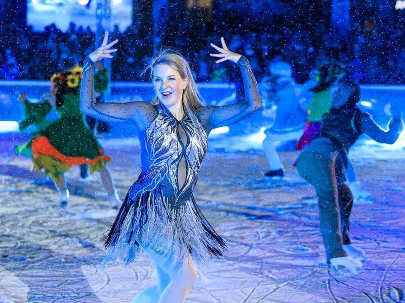 Лед, звезды и история: бесплатное шоу Ирины Слуцкой в центре Наро-Фоминска