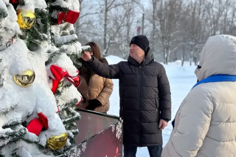 Новая ёлка на площади в Атепцево — результат проекта Рожнова