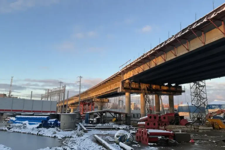 Строительство путепровода для МЦД-4 в Апрелевке возобновили