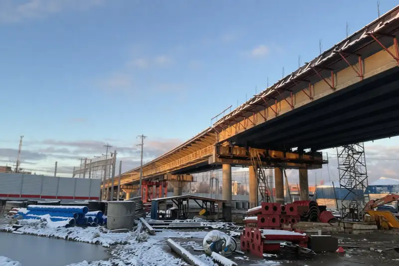 Строительство путепровода для МЦД-4 в Апрелевке возобновили