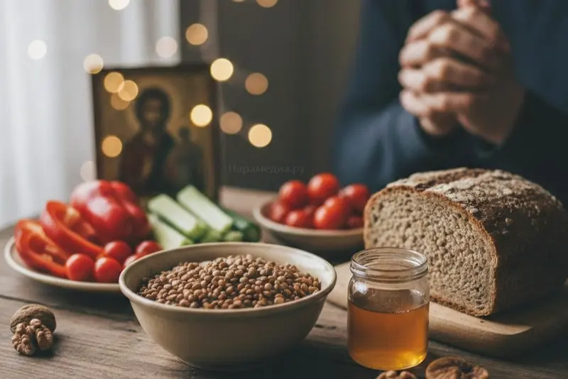 Великий пост 2026, календарь питания пост, постное меню по дням