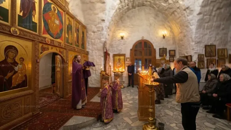 Никольская церковь села Каменское Наро-Фоминского округа, март 2026, Великий пост