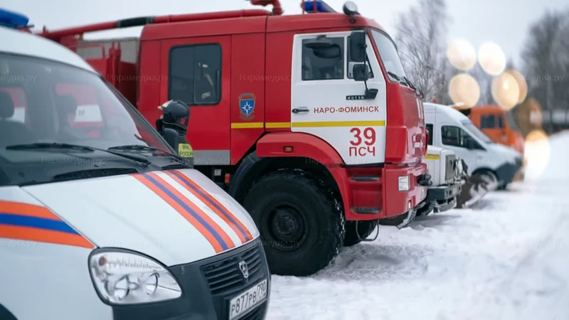 Коммунальная техника на смотре перед паводком в Наро-Фоминске