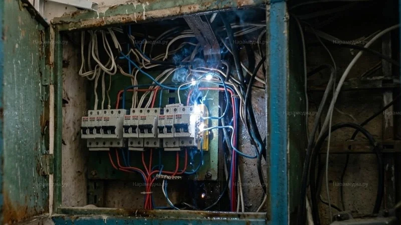В Апрелевке двое суток искрит и дымит проводка — без света квартиры на двух этажах